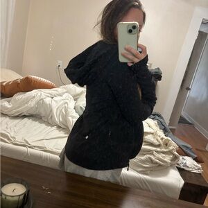 Black Lululemon Jacket with Hoodie